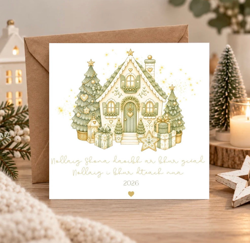 Irish New Home Christmas Card Picture Perfect Scrabble