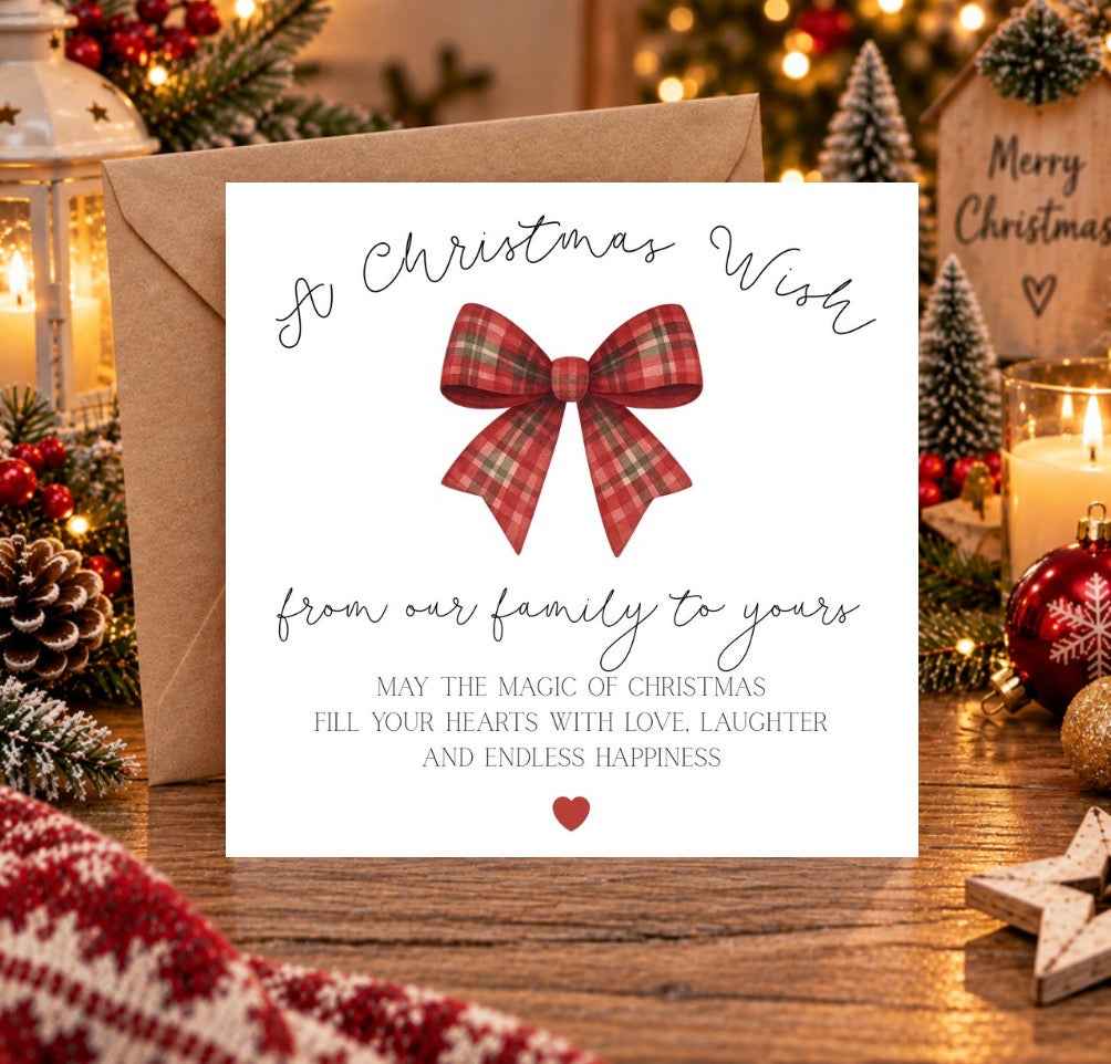 A Christmas Wish Christmas Card