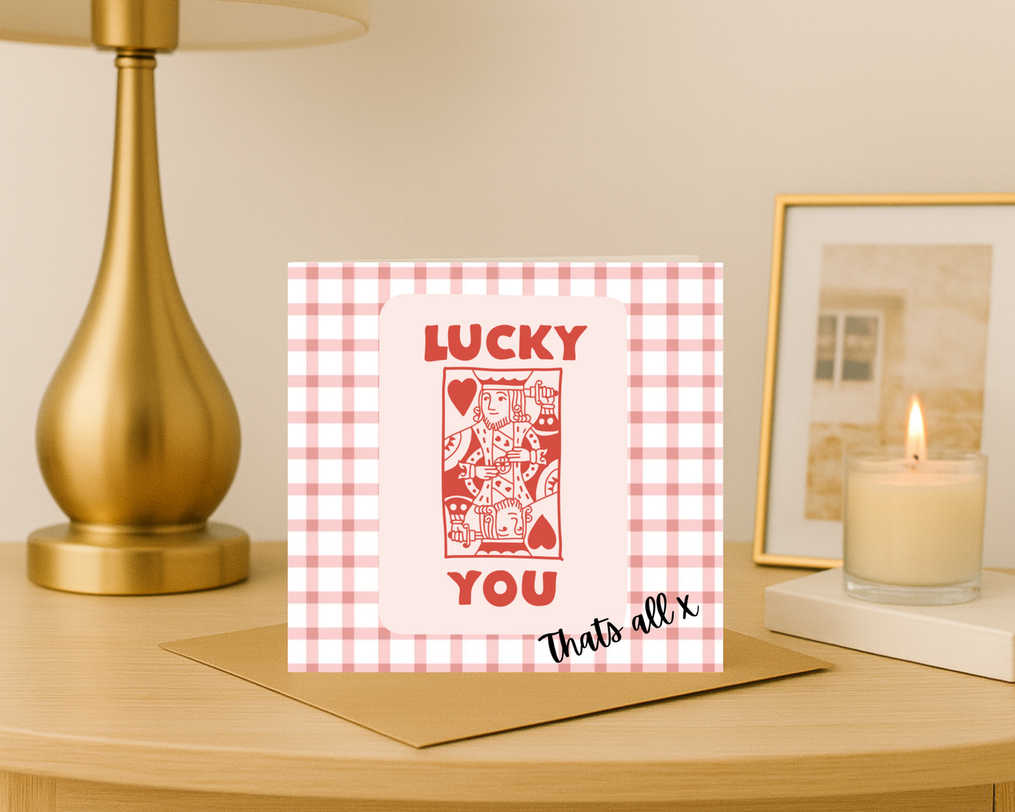 Lucky You, That’s all Card - Picture Perfect Scrabble