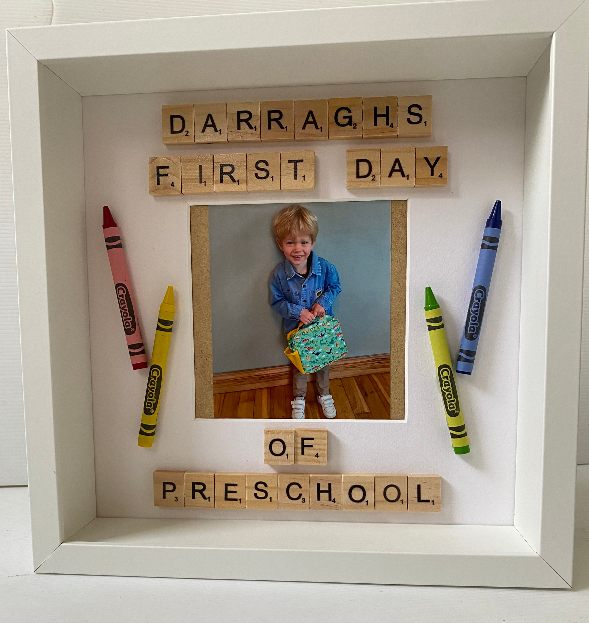 First day of preschool frame