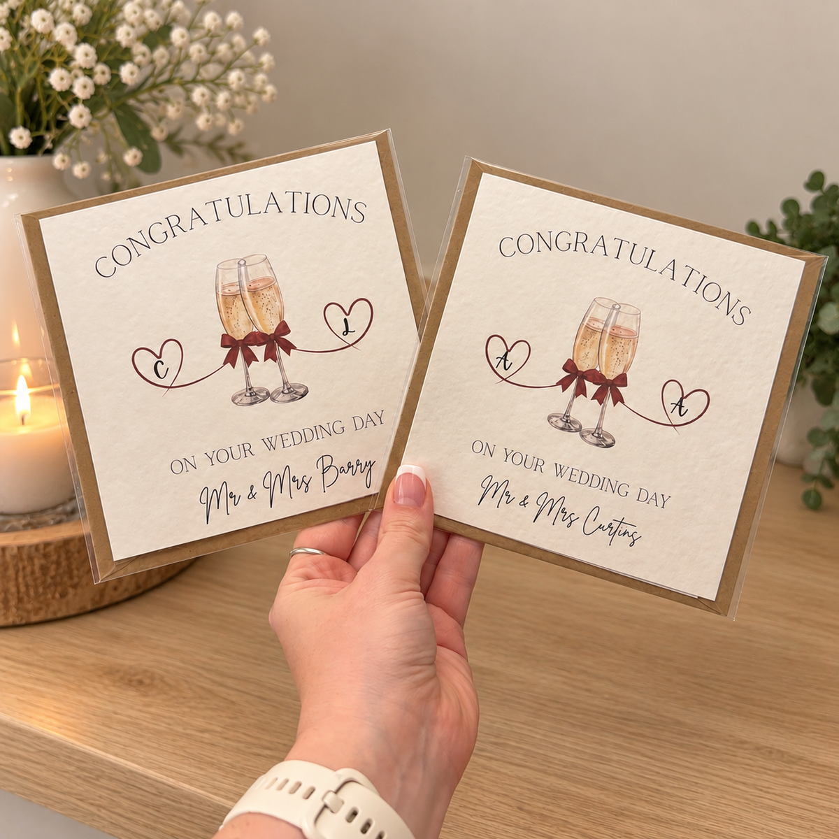 Wedding Card Picture Perfect Scrabble