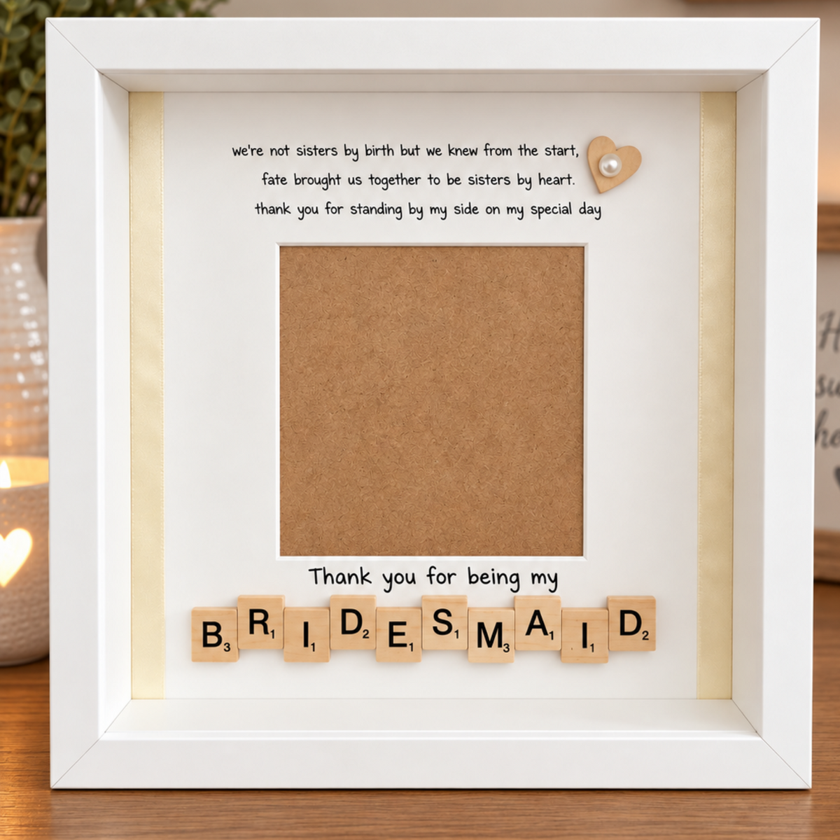 Thank you for being my Bridesmaid frame