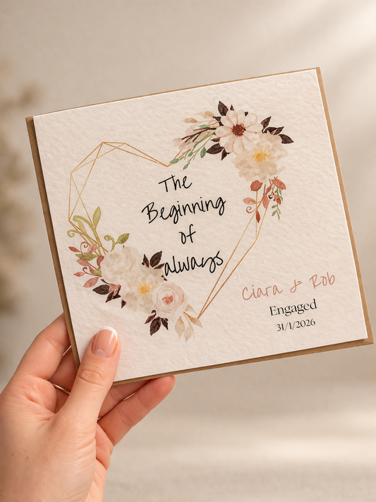 Engagement Card - Picture Perfect Scrabble