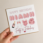 Forty & Fabulous Birthday Card Picture Perfect Scrabble