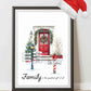 Family Christmas Name Framed Print