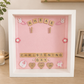 Christening Frame-With Photograph Picture Perfect Scrabble