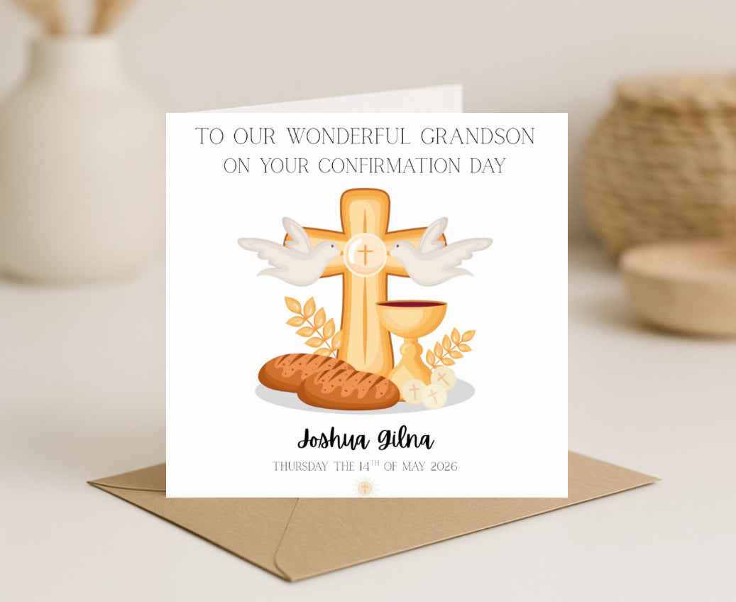 Personalised Communion/Confirmation Card