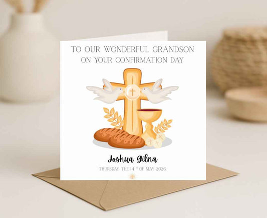 Personalised Communion/Confirmation Card