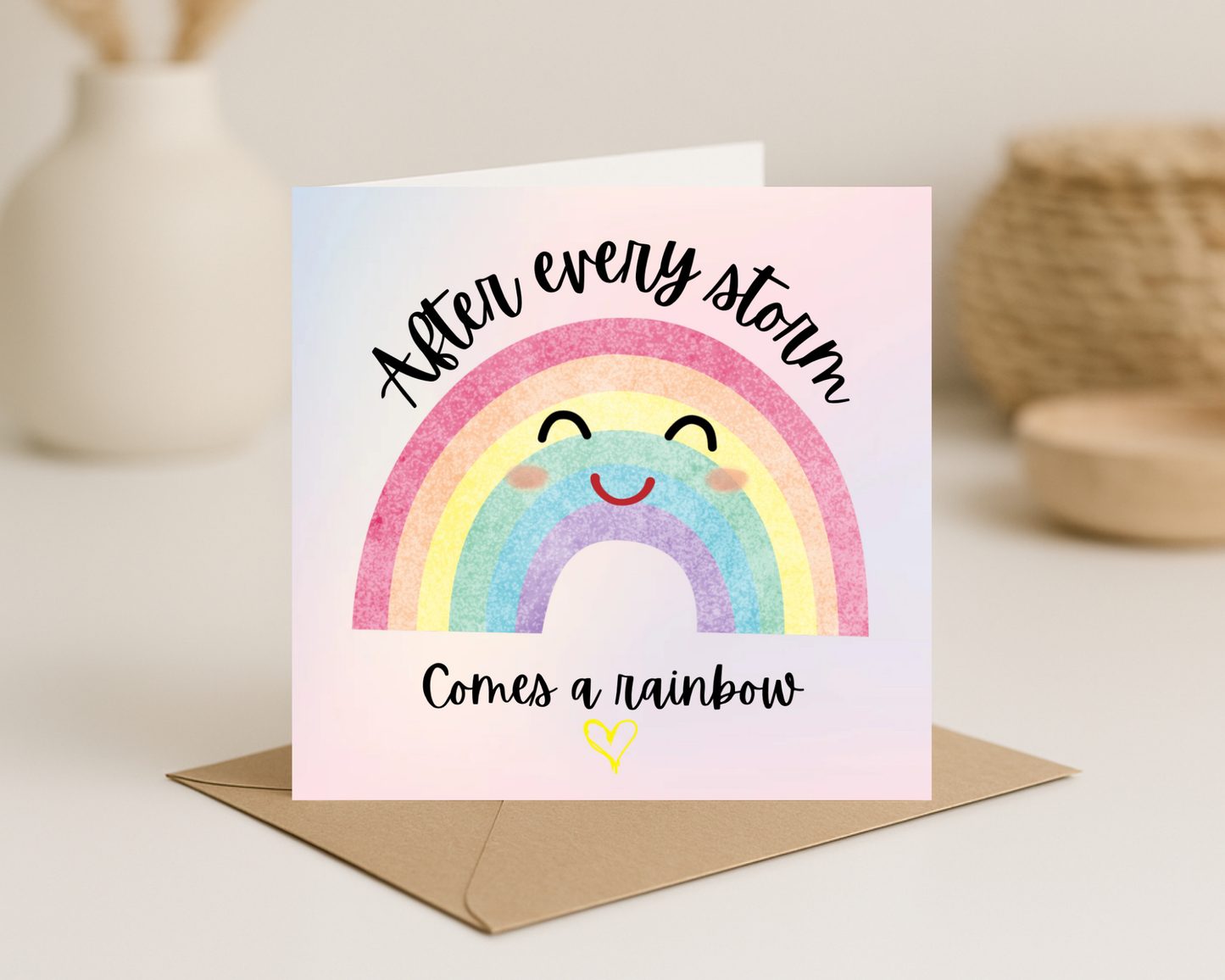 Rainbow Card - Picture Perfect Scrabble