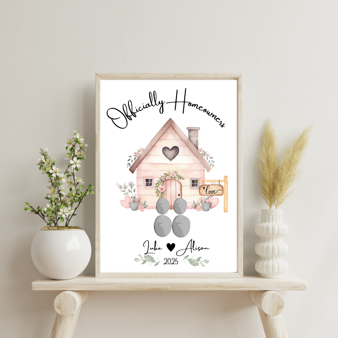 New Home Framed Print - Picture Perfect Scrabble