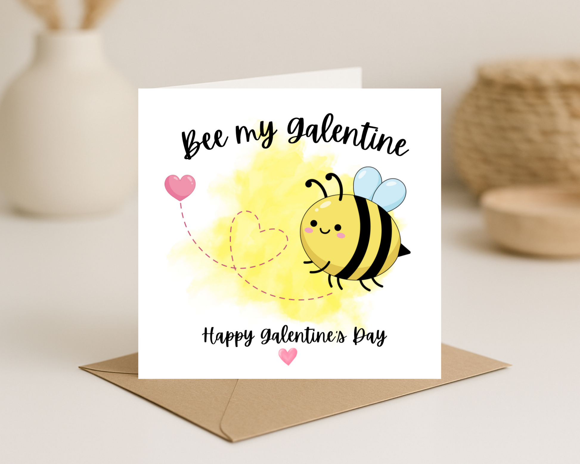 Bee My Galentine Card - Picture Perfect Scrabble