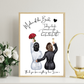 Mother of the Bride Framed Print - Picture Perfect Scrabble