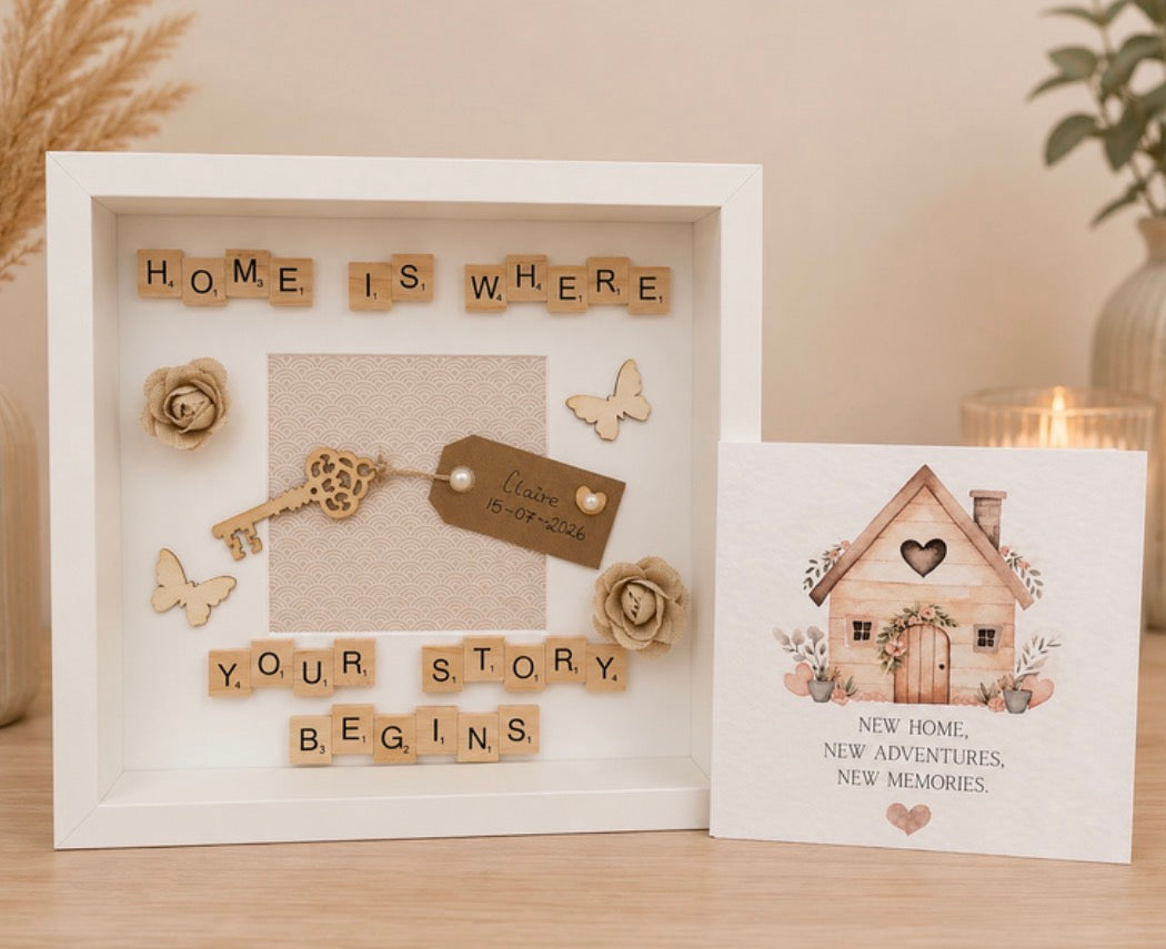 New Home Frame-Home Is Where Your Story Begins