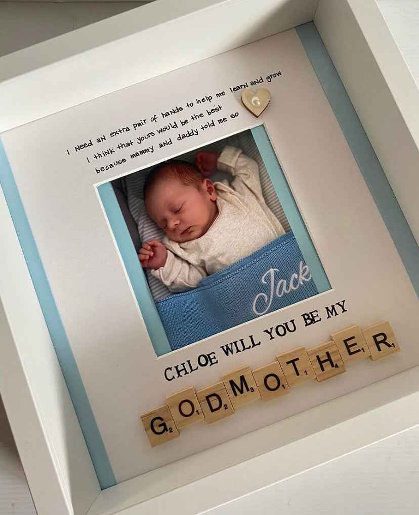 Will you be my Godmother/Godfather frame