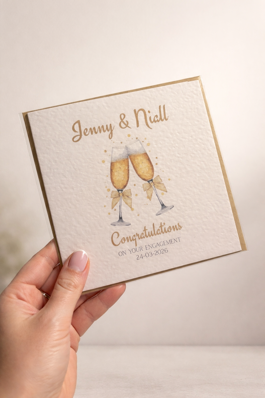 Personalised Engagement Card - Picture Perfect Scrabble