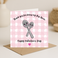 Spooning Valentines Day Card - Picture Perfect Scrabble