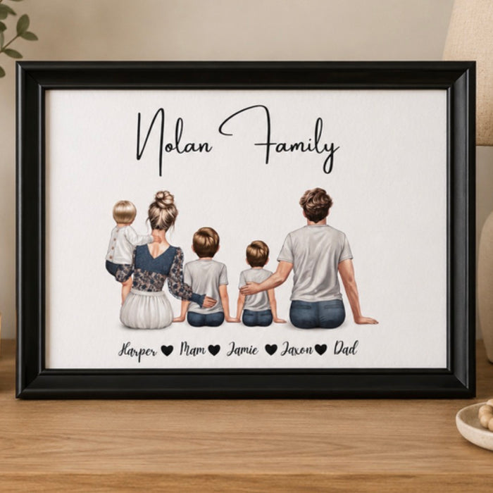 Personalised Family Framed Print