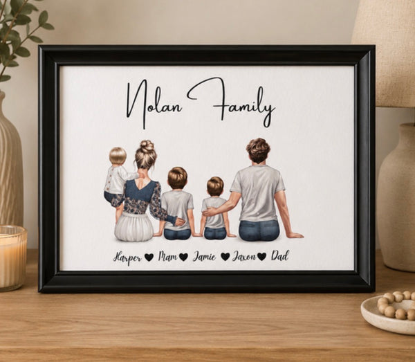 Personalised Family Framed Print