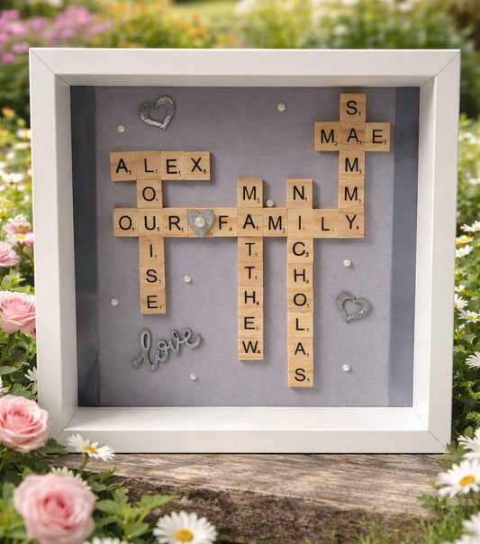 Family Scrabble Frame