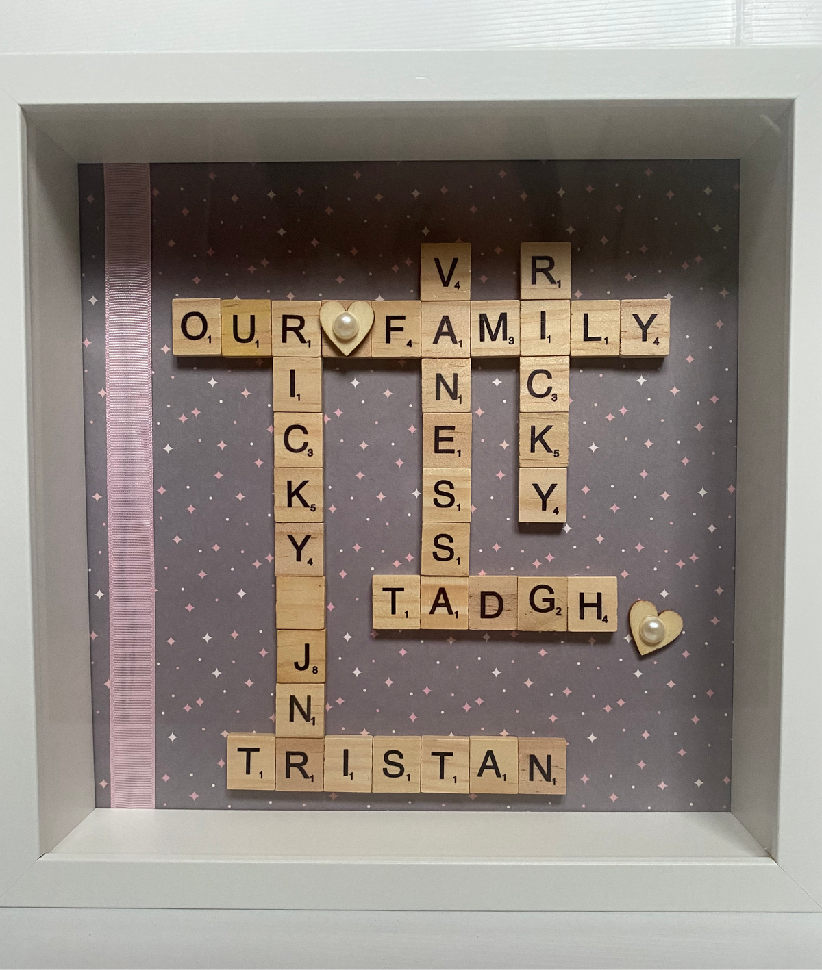 Family Scrabble Frame
