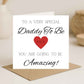 Personalised Daddy To Be Fathers Day Card
