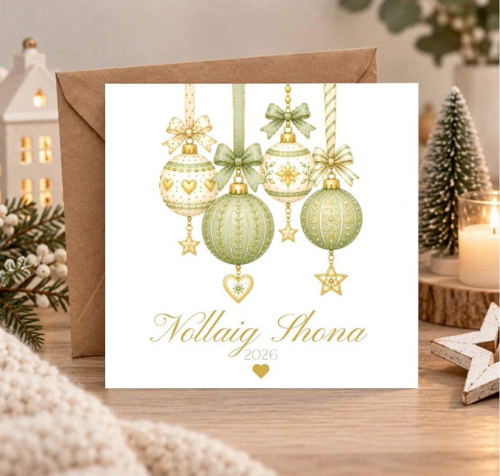 Irish Christmas Cards-Set of 6 Picture Perfect Scrabble