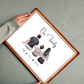 Personalised Family Framed Print - Picture Perfect Scrabble