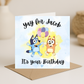 Bluey Birthday Card - Picture Perfect Scrabble