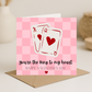 King to my heart Valentines Day Card - Picture Perfect Scrabble