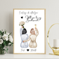 Bridesmaid/Maid of Honour Framed Print - Picture Perfect Scrabble