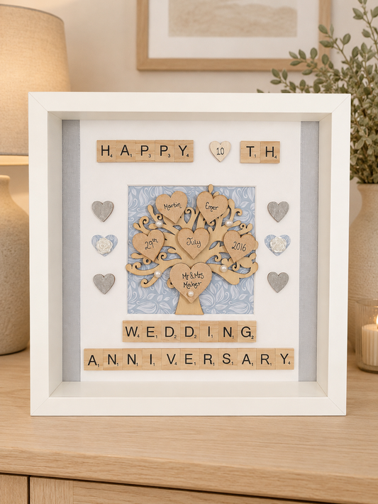 Anniversary Tree Frame Picture Perfect Scrabble