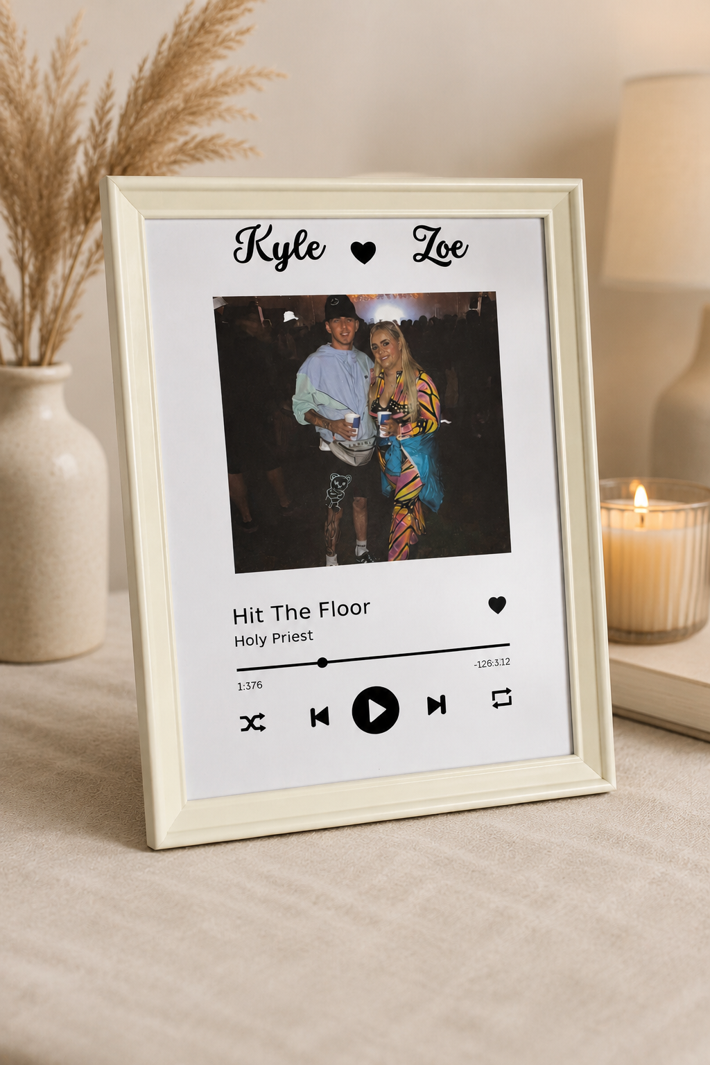 Personalised Song Print Picture Perfect Scrabble