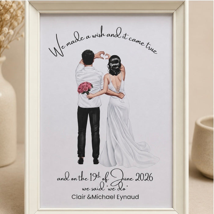 Personalised Couple Wedding Print