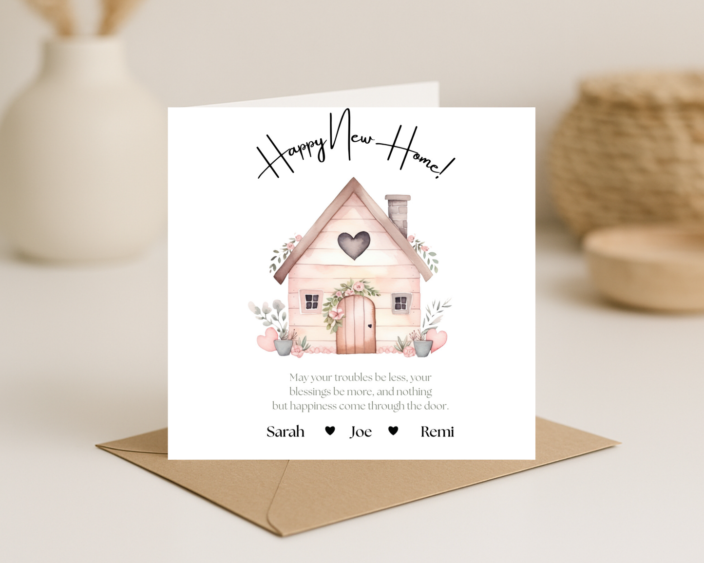 New Home Card - Picture Perfect Scrabble