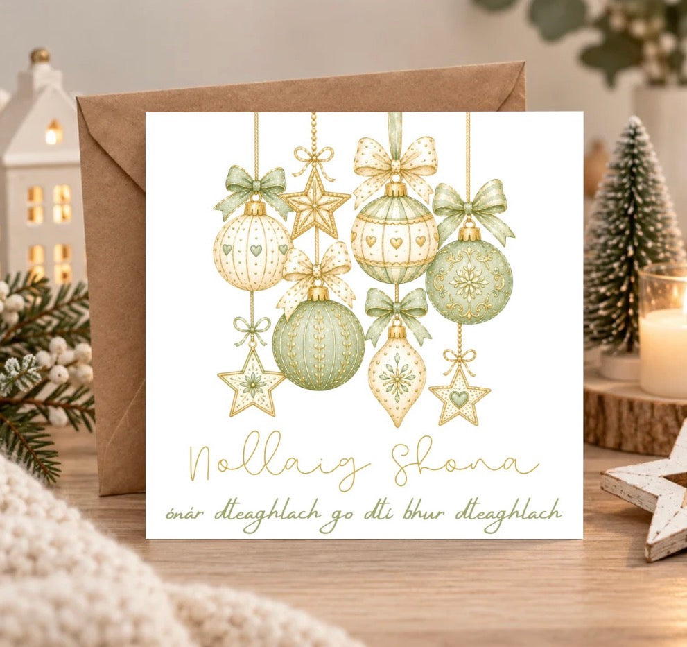 Irish Christmas Cards-Set of 6 Picture Perfect Scrabble
