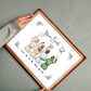 Bridal Party Framed Print - Picture Perfect Scrabble