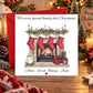 Fireplace Christmas Family Card Picture Perfect Scrabble