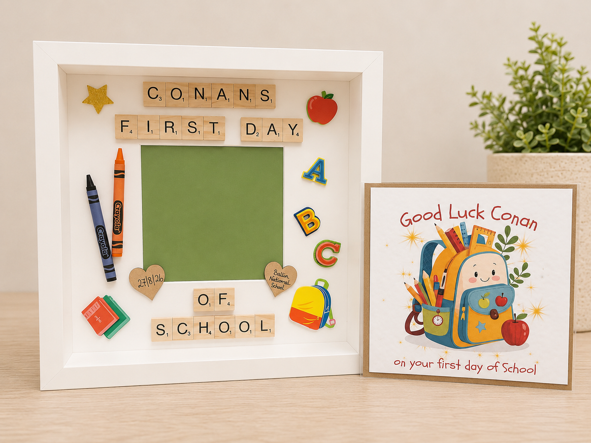 First Day of School Frame Picture Perfect Scrabble