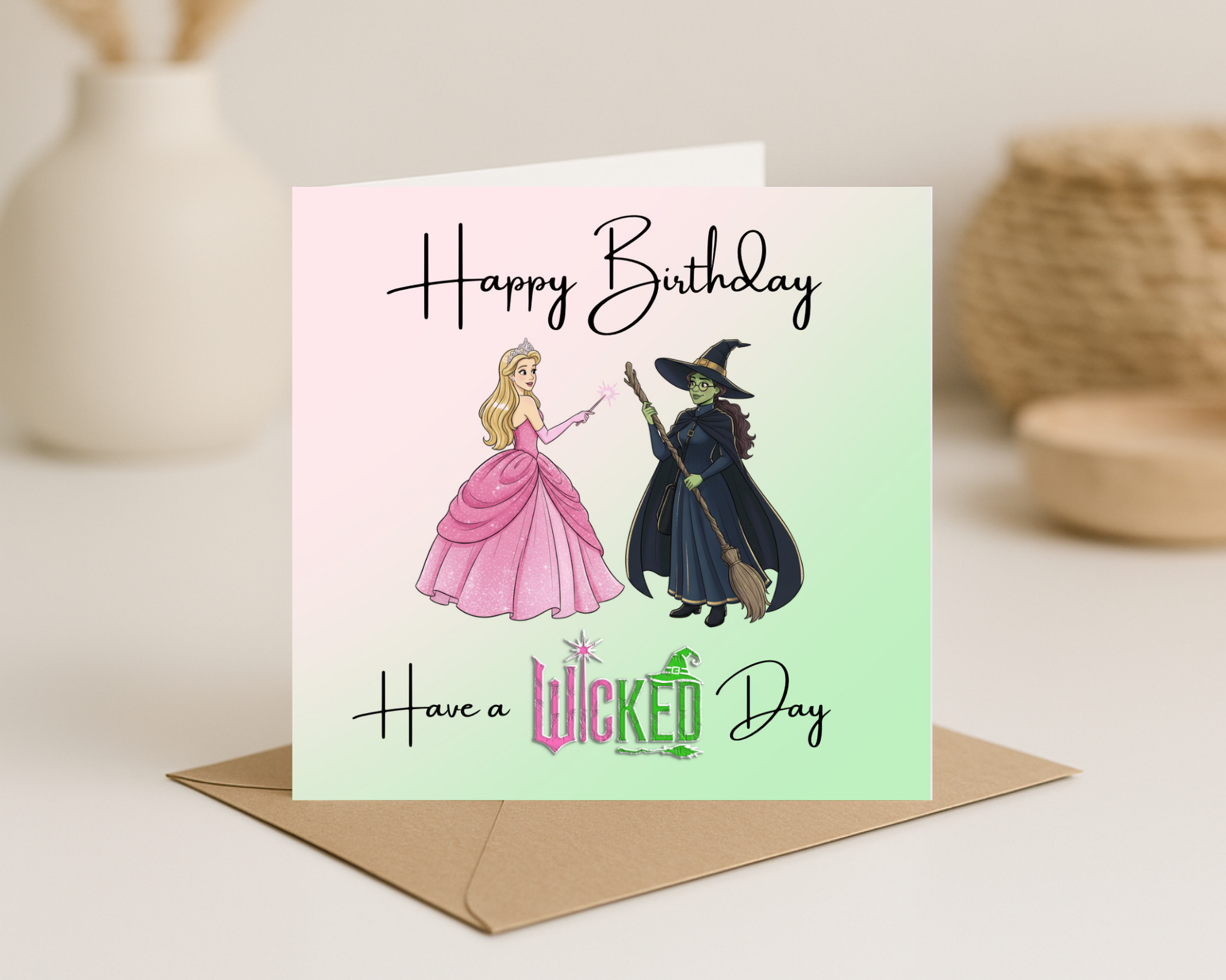 Wicked Birthday Card - Picture Perfect Scrabble