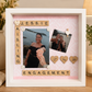 Engagement Frame-with two photos Picture Perfect Scrabble