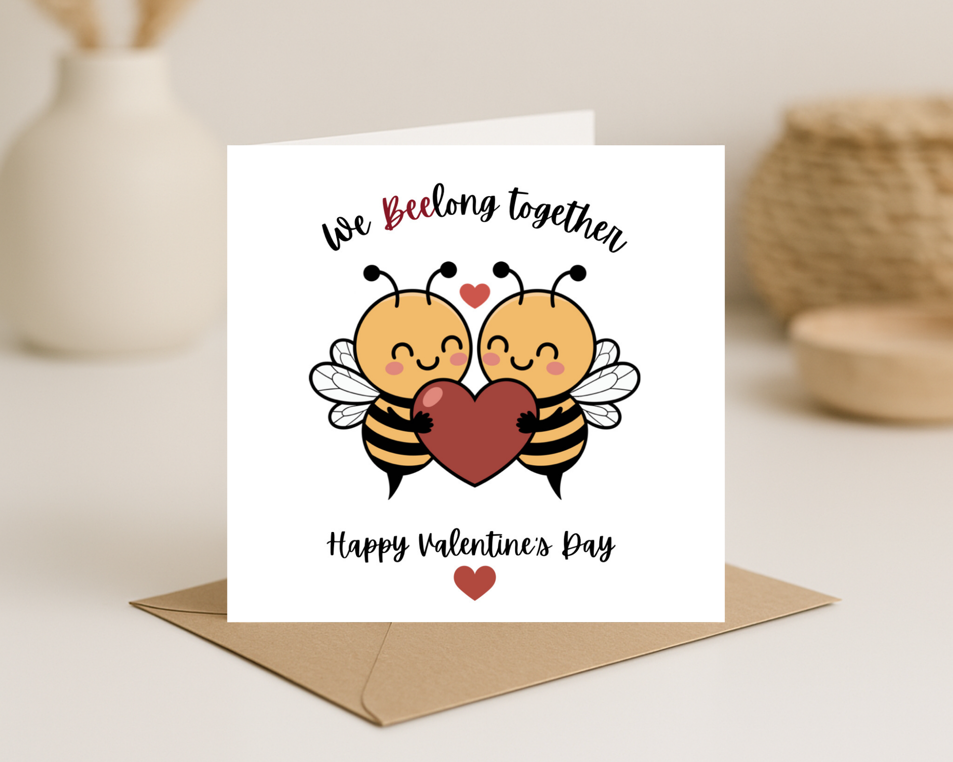 We BEElong together Valentines Day Card - Picture Perfect Scrabble
