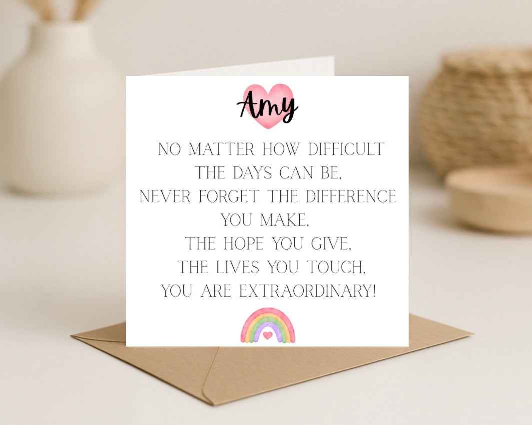 You Are Extraordinary Card