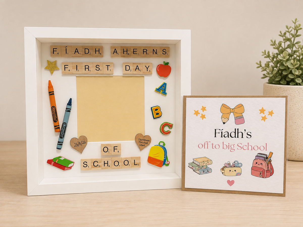 First Day of School Frame Picture Perfect Scrabble