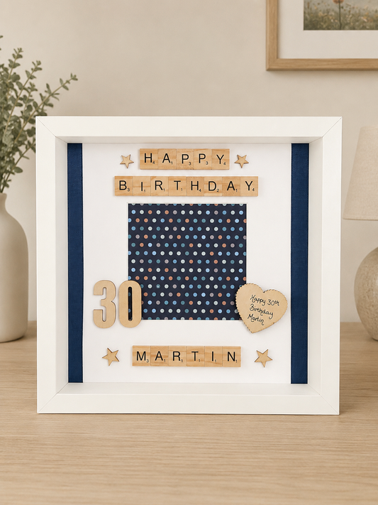 Birthday Frame-With Space For A Photo Picture Perfect Scrabble