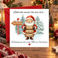 Nice List Santa Christmas Card Picture Perfect Scrabble