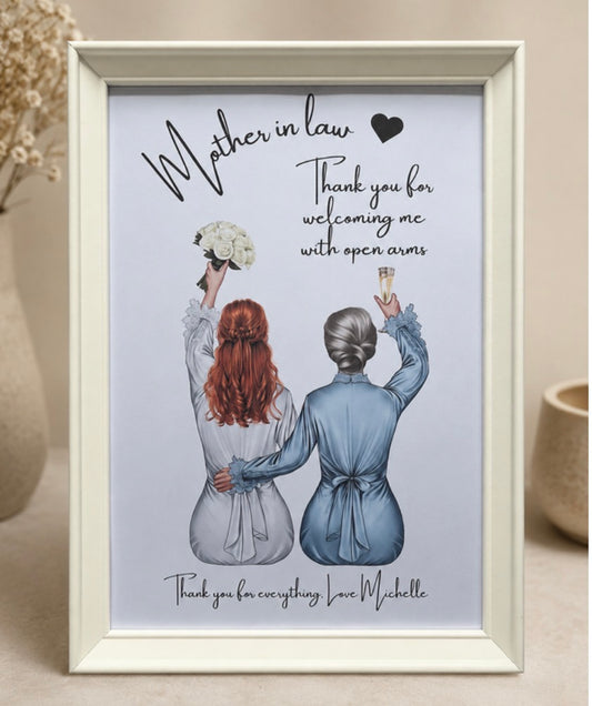 Mother in law Framed Print Picture Perfect Scrabble