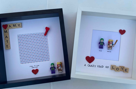 The Joker & Harley Quinn Lego Frame