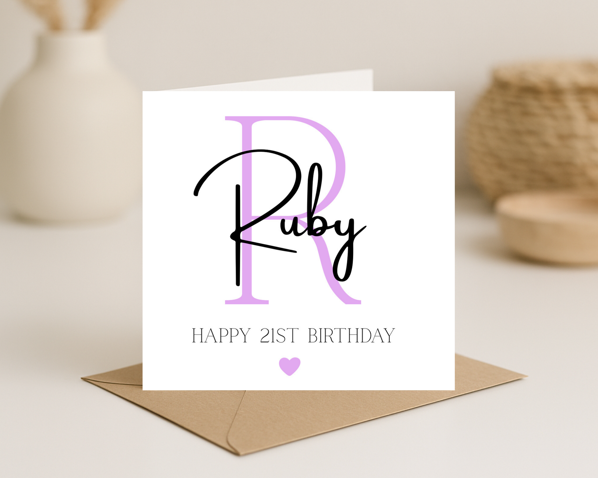 Name Birthday Card - Picture Perfect Scrabble