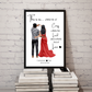 Personalised Couple Framed Print - Picture Perfect Scrabble