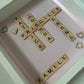 Family Scrabble Frame